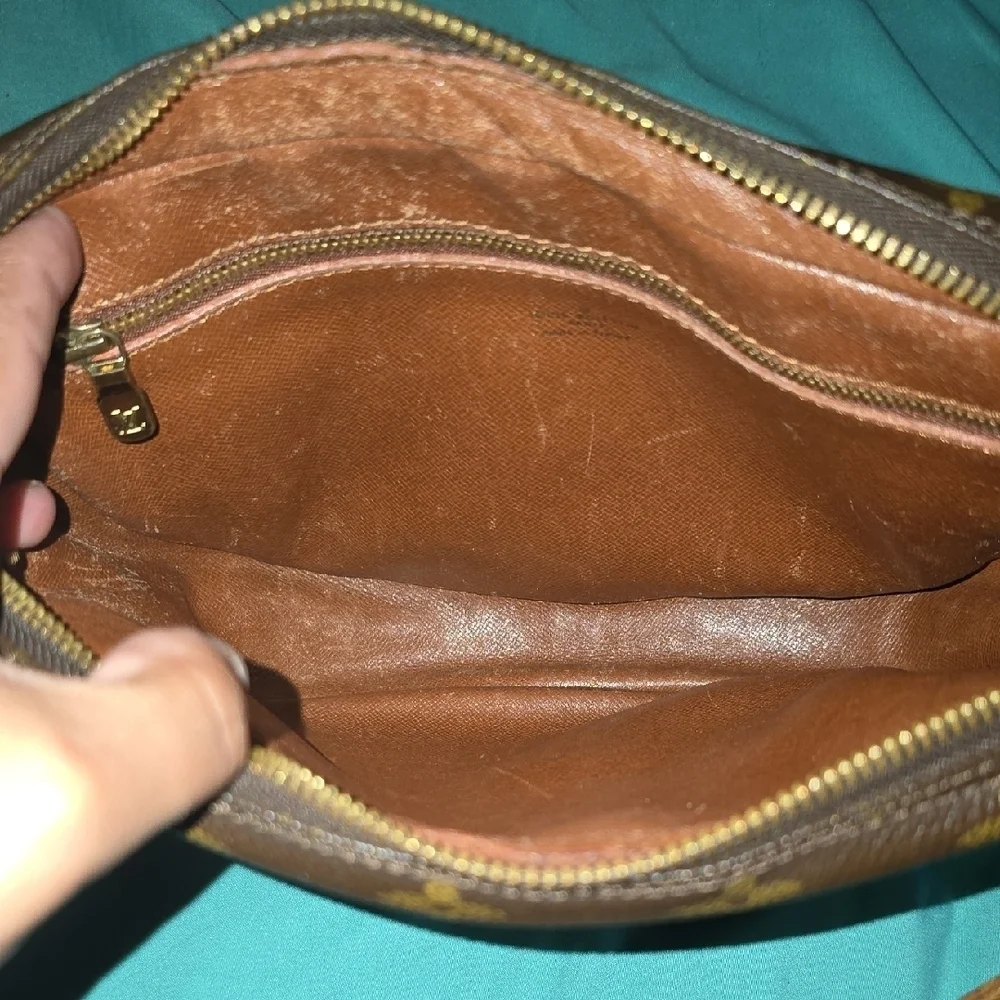 Authentic Vintage Louis Vuitton Jeune Fille MM Monogram Tan&Brown Crossbody Bag